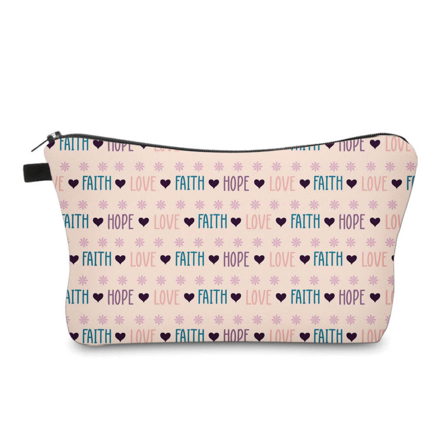 Pouch - Religion, Faith Hope Love Pink