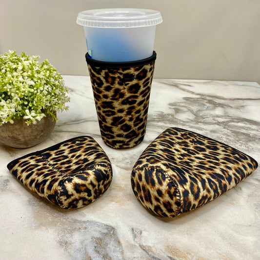 Neoprene Cup Holder Koozie Tumbler - Animal Print